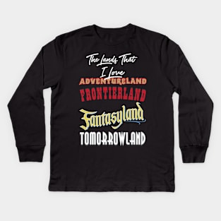 Lands That I Love Kids Long Sleeve T-Shirt